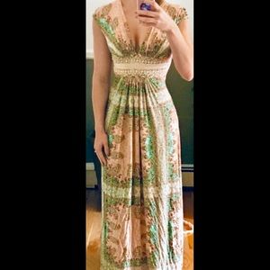 Sky theophile maxi dress blush XS